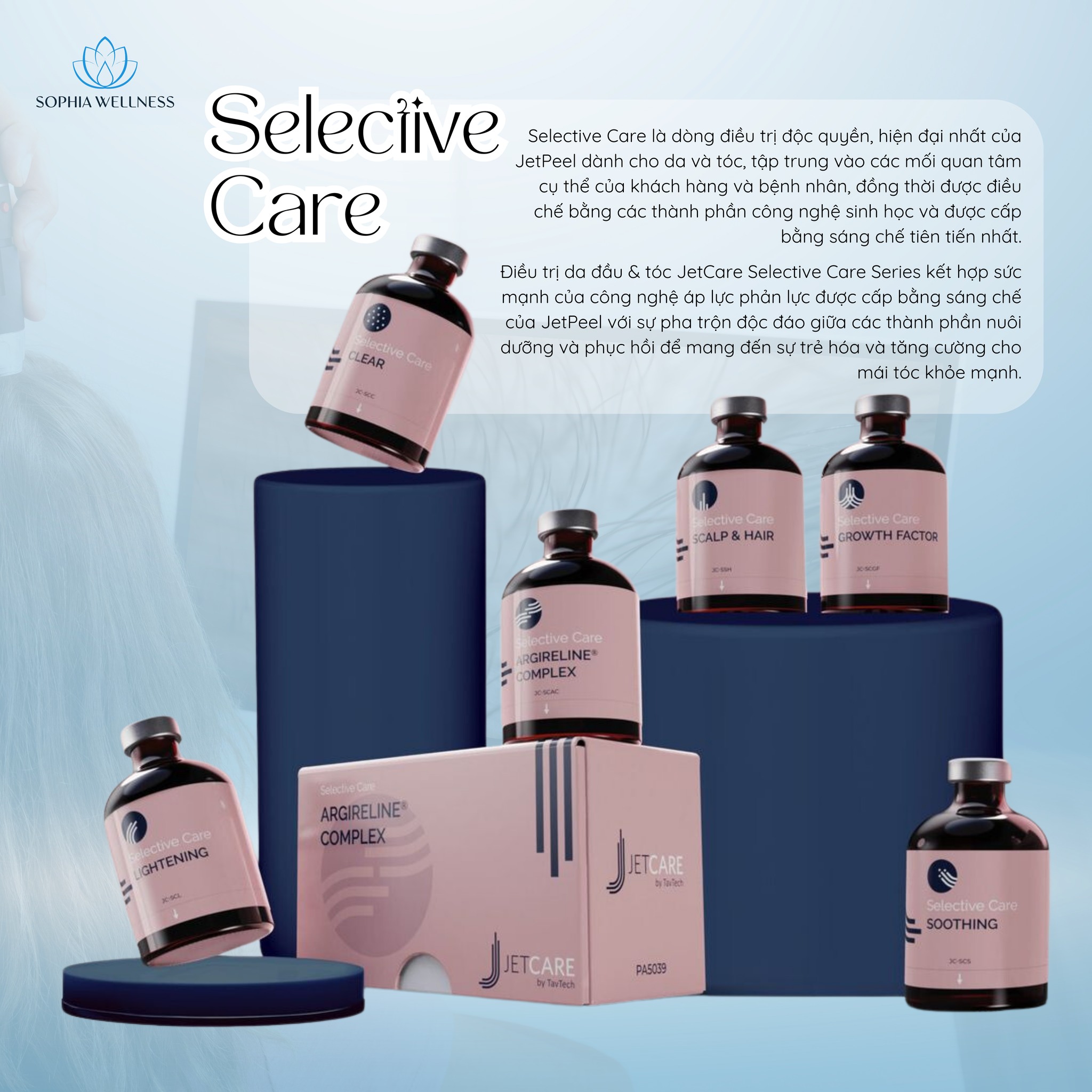 Hiệu quả cải thiện mái tóc từ liệu trình JETPEEL không xâm lấn kết hợp cùng bộ sản phẩm SELECTIVE CARE bậc nhất hiện nay