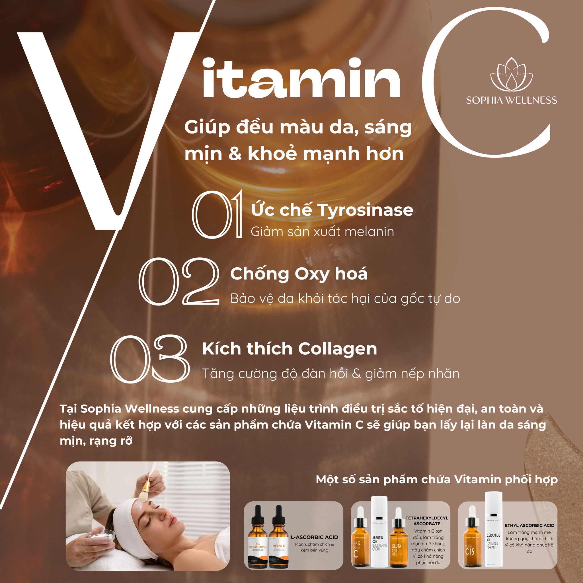 Gấp đôi hiệu quả cải thiện thâm & nám cùng phác đồ điều trị kết hợp Vitamin C & Tranexamic Axit