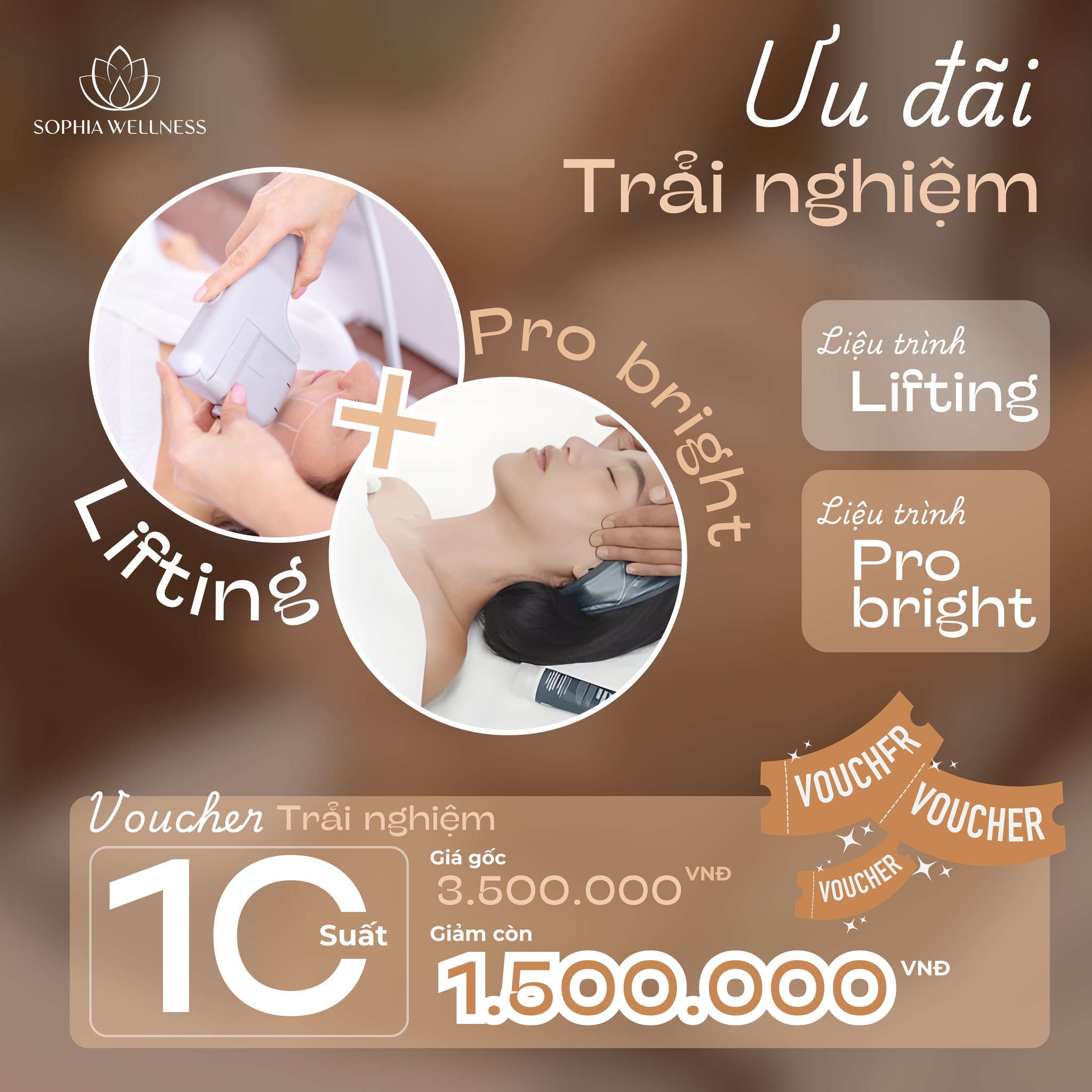 30+ Rực rỡ: Làn da nâng cơ, sáng mịn chỉ với 02 liệu trình Lifting & Pro Bright