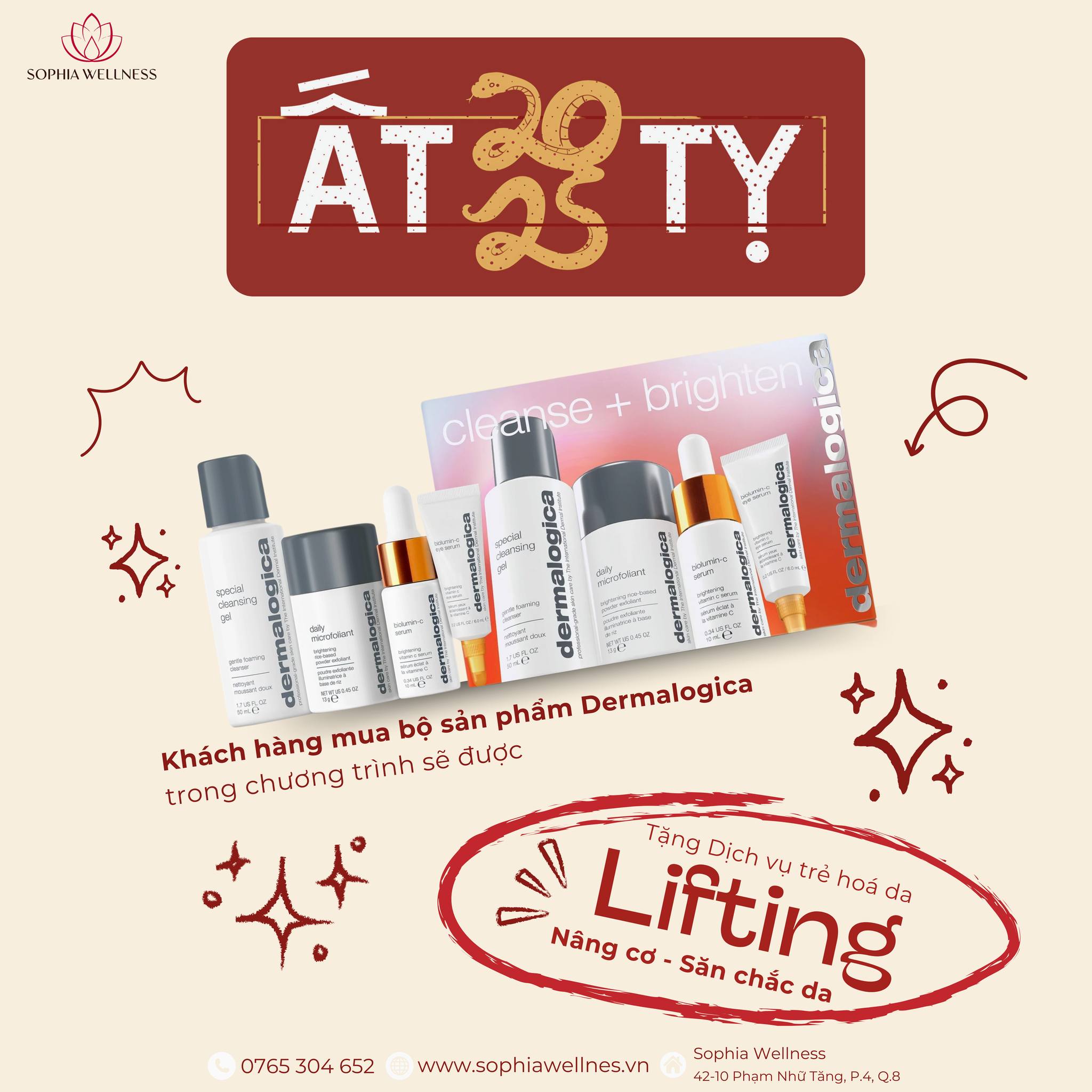 TẾT ẤT TỴ - DA RẠNG NGỜI CÙNG DERMALOGICA & SOPHIA WELLNESS