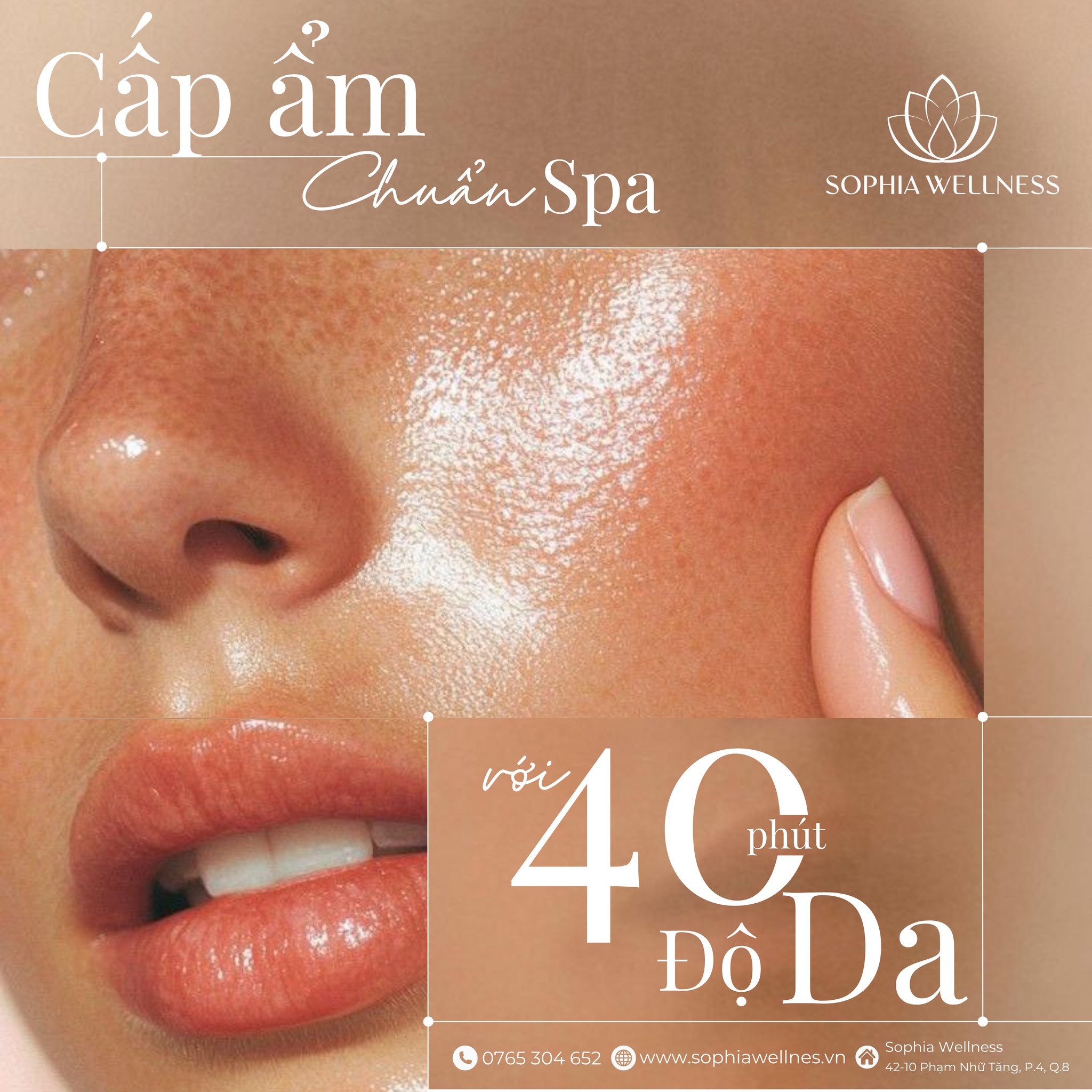 Cấp ẩm chuẩn spa với 40 phút "Độ Da"