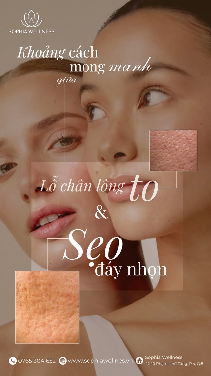 Khoảng cách mong manh giữa lỗ chân lông to & sẹo đáy nhọn - Giải pháp chuyên sâu với LASER CO2 FRACTIONAL