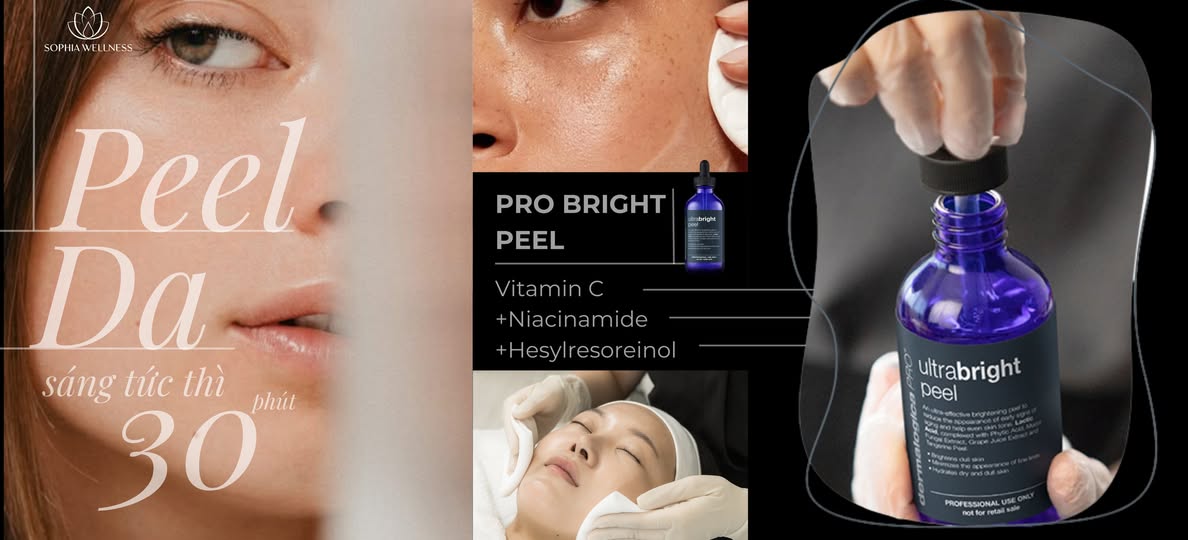 Peel Pro Bright – Da sáng bậc tone, mờ thâm chỉ sau 30 phút! 