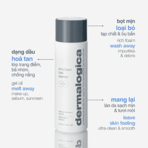 Sữa rửa mặt & tẩy trong 2 trong 1 Oil to foam total cleanser