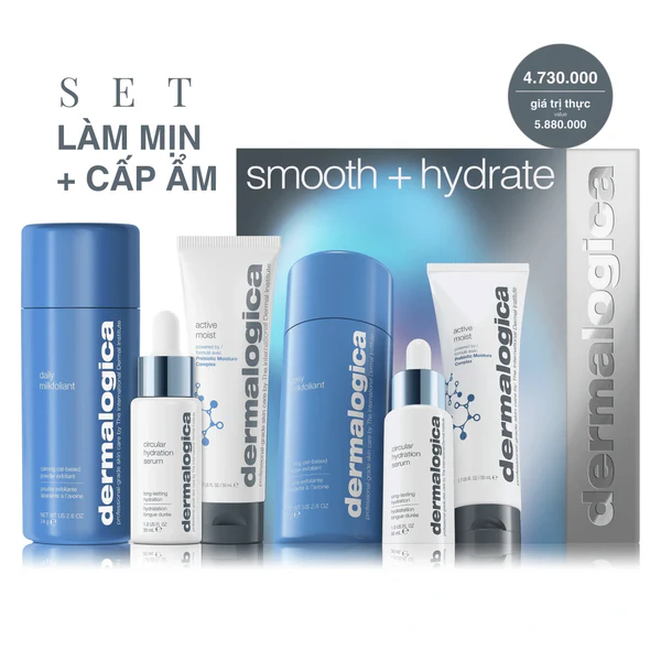Bộ làm mịn + cấp ẩm - smooth + hydrate