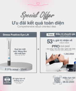 Stress Positive Eye Lift - Mặt nạ trị liệu cho da vùng mắt tiếp thêm sinh lực + giảm dấu hiệu căng thẳng