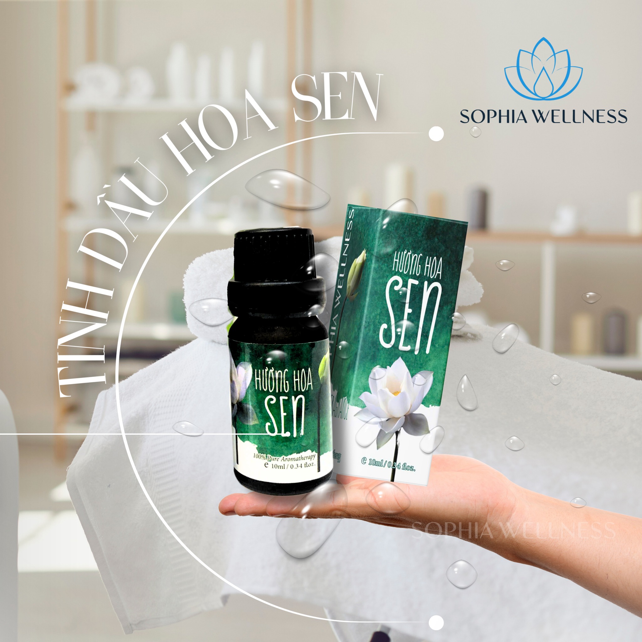 Tinh dầu hương hoa sen nguyên chất 10ml