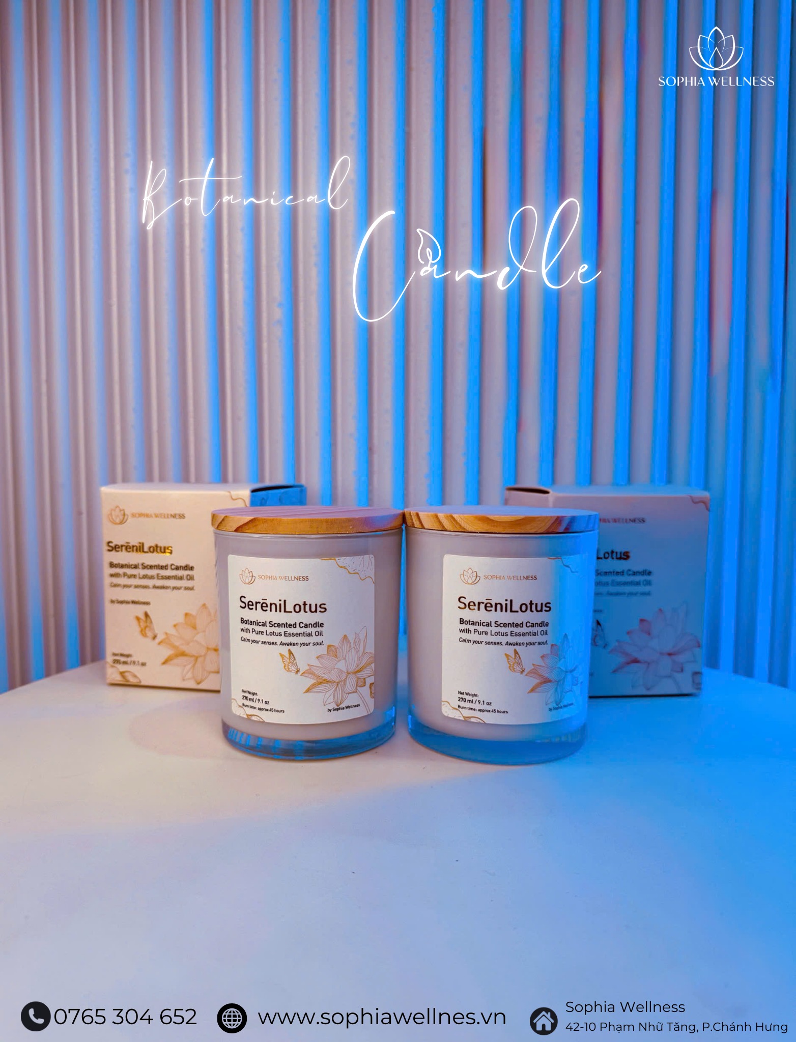 Alternative view of Nến thơm Hoa Sen Trắng 315ml